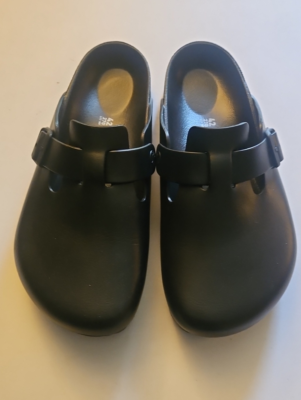 Birkenstock Black Slip-On Buckle Clog